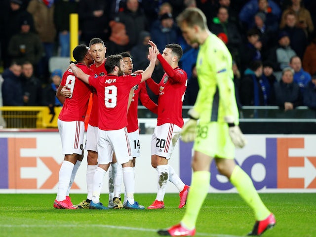 Anthony Martial scores away goal as Manchester United draw in Brugge