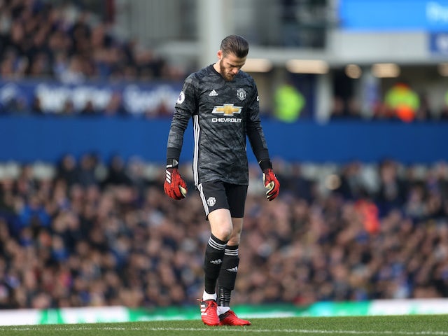 Manchester United's David de Gea pictured on March 1, 2020