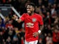 Manchester United's Fred celebrates scoring their fourth goal on February 27, 2020