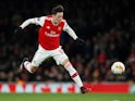 Arsenal's Mesut Ozil in action on February 27, 2020