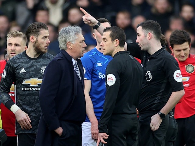 Carlo Ancelotti escapes touchline ban for confronting referee Chris Kavanagh