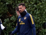 Pablo Mari in training for Arsenal in February 2020