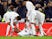 Real Madrid's Mariano Diaz celebrates scoring their second goal with Raphael Varane, Casemiro and Sergio Ramos on March 1, 2020