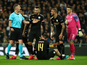 Man City injury, suspension list vs. Villa