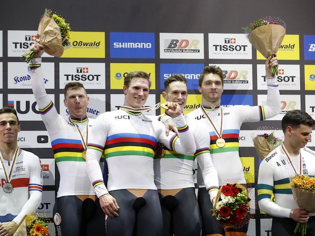 British trio settle for silver at UCI Track Cycling World Championships