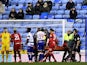 Wigan's Chey Dunkley is injured on February 26, 2020