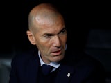 Real Madrid coach Zinedine Zidane before the match on February 26, 2020