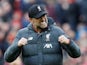 Liverpool boss Jurgen Klopp growls with excitement on March 7, 2020