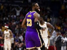 LeBron James in action for the Lakers on March 1, 2020
