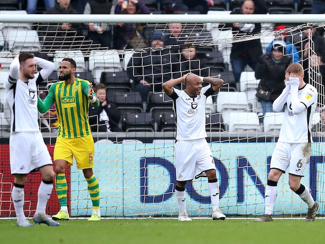 West Brom slip to second courtesy of goalless draw at Swansea