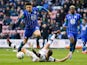 Wigan Athletic's Leon Balogun in action with Luton Town's James Collins on March 7, 2020