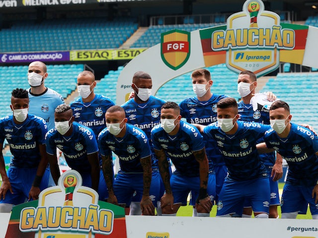 Coronavirus latest: Gremio players wear face masks after being forced to play
