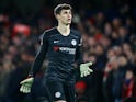 Kepa Arrizabalaga in action for Chelsea on March 3, 2020