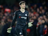 Kepa Arrizabalaga in action for Chelsea on March 3, 2020