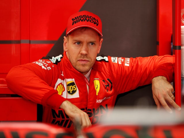 Sebastian Vettel pictured on February 21, 2020