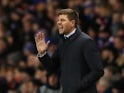 Rangers manager Steven Gerrard reacts on March 12, 2020