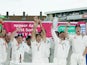 England celebrate winning the Ashes in 2005