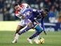 Lyon's Memphis Depay pictured in action with Toulouse's Ibrahim Sangare in January 2019