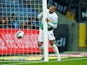 Borussia Monchengladbach's Alassane Plea reacts after scoring a disallowed penalty on February 22, 2020