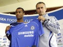 Ashley Cole and Jose Mourinho pictured in 2006
