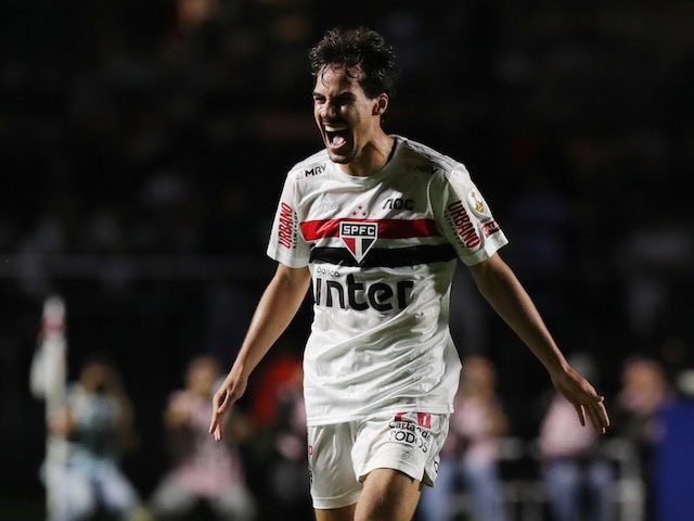 Sao Paulo midfielder Igor Gomes pictured in March 2020