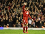Maxi Rodriguez pictured for Liverpool in May 2012