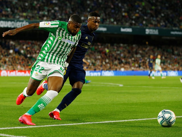 Real Betis defender Emerson pictured in action in March 2020