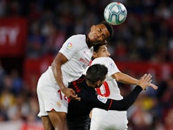 Sevilla's Jules Kounde pictured in action in November 2019