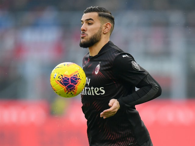 AC Milan full-back Theo Hernandez in Serie A action against Sampdoria in January 2020