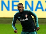 William Carvalho takes part in a Portugal training session in November 2018