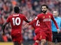 Liverpool's Mohamed Salah and Sadio Mane in action in March 2020