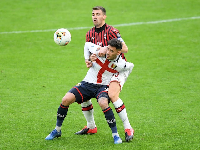 AC Milan's Alessio Romagnoli pictured in action on March 8, 2020
