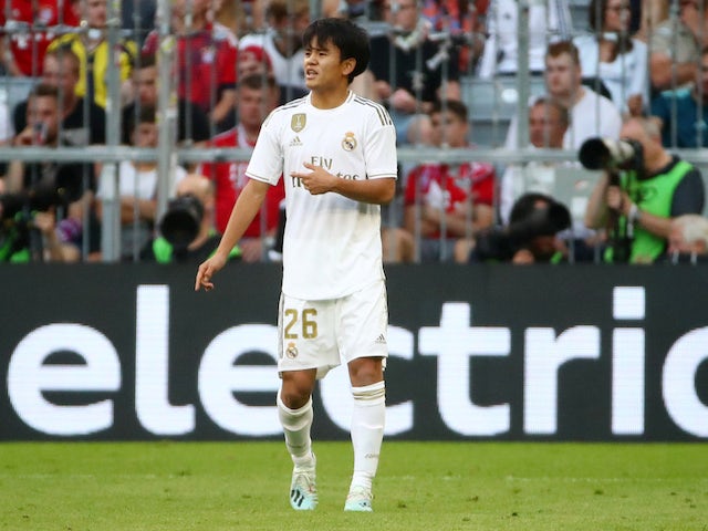 Takefusa Kubo pictured for Real Madrid in July 2019