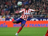 Thomas Partey in La Liga action for Atletico Madrid in February 2020