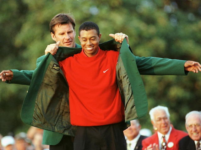 On this day: Tiger Woods bursts onto scene with record-breaking Masters triumph