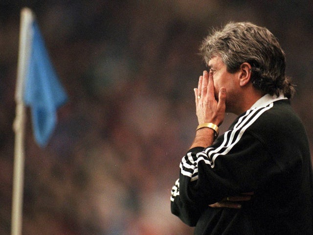 Kevin Keegan as Newcastle United manager in 1996
