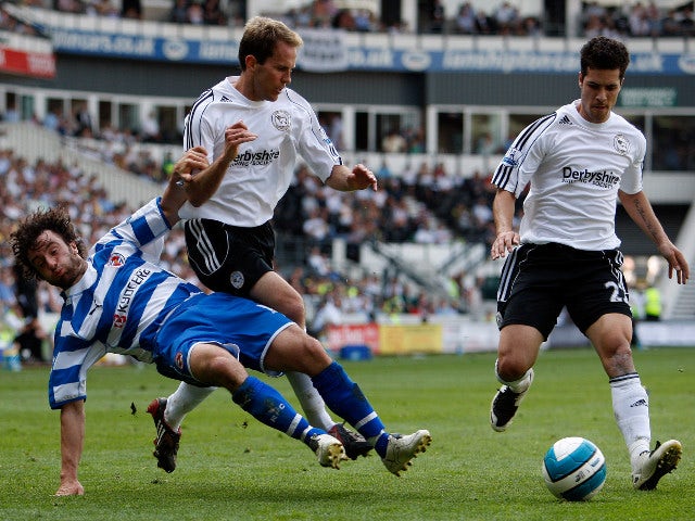 Derby County and Reading in the Premier League on May 11, 2008