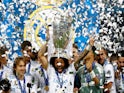 Real Madrid lift the Champions League trophy in May 2018