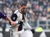 Adrien Rabiot pictured for Juventus in February 2020