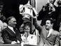 Tottenham Hotspur manager lifts the FA Cup with Danny Blanchflower in 1961