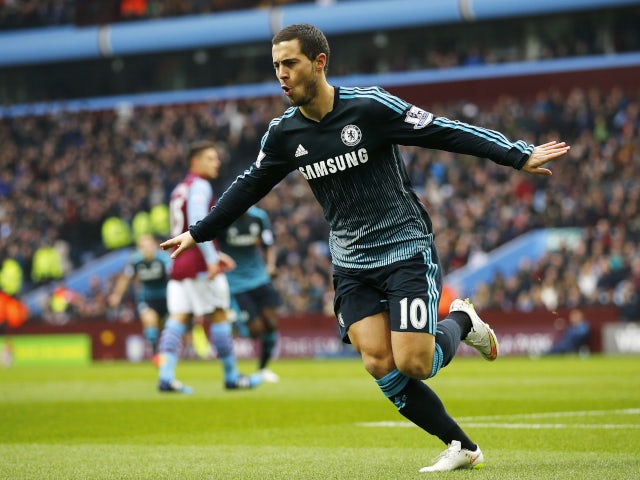 Eden Hazard starring for Chelsea in February 2015.