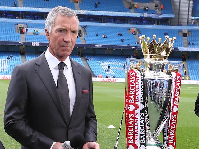 Graeme Souness pictured next to the Premier League trophy