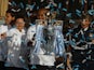 Manchester City defender Vincent Kompany with the Premier League title in 2014.