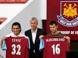 Carlos Tevez and Javier Mascherano sign for West Ham in 2006