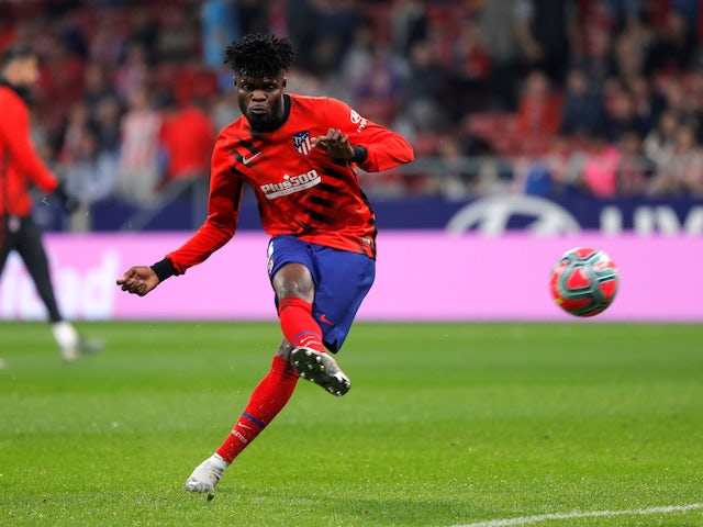 Atletico Madrid midfielder Thomas Partey pictured in October 2019