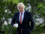 Boris Johnson goes for a walk on May 11, 2020
