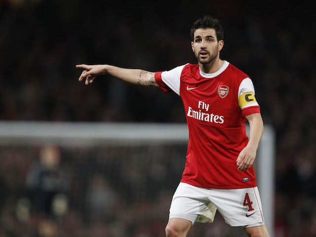 Cesc Fabregas pictured for Arsenal in 2011