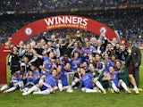 Chelsea celebrate winning the Europa League in 2013