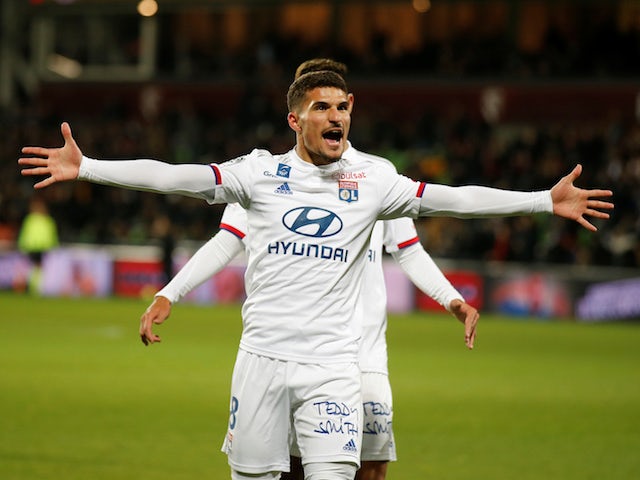Lyon's Houssem Aouar pictured in February 2020