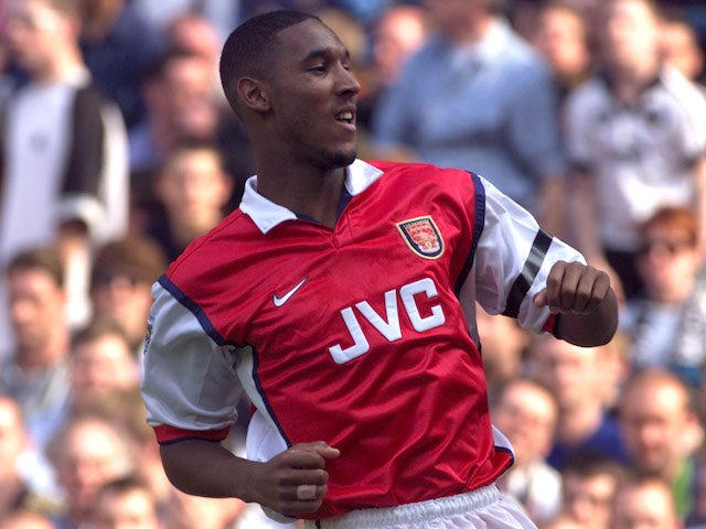Nicolas Anelka pictured for Arsenal in 1999